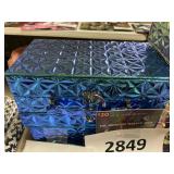 The holo makeup case set -blue