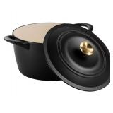 Tramontina 7qt dutch oven cast iron -black