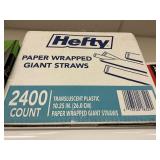 Hefty 2400 ct Giant straws