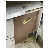 Room Essentials green MCM floor lamp