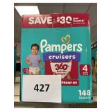 Pampers 148 diapers size 4