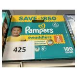 Pampers 180 diapers size 2