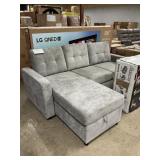 Abbyson L-shaped sectionalw/ storage