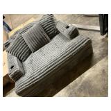 Gray large cozy chair