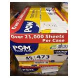 Pom toilet paper 45 rolls