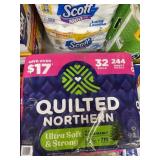 Quilted Northren 32 rolls- blue