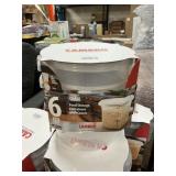 Cambro 6qt food storage containers w/ lids 2 ct
