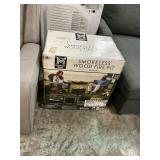 Smokeless wood fire pit black