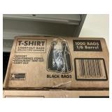 T-shirt black bags 1000 ct