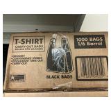 T-shirt black bags 1000 ct