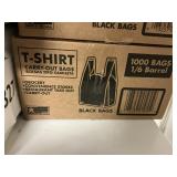 T-shirt black bags 1000 ct