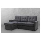 Abbyson Hamilton storage sofa sectional gray