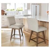 Hastings counter swivel stool -beige