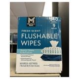 Flushable wipes 540 ct