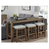 Lowell 4-pc sofa table natural