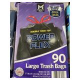 Power Flex 90 large trash bags