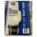 320 Commercial can liners 33 gal