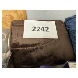 Memory foam brown bath mat