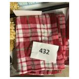 Plaid throw blanket