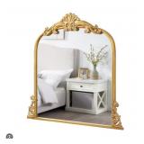 Azalea Park mantle mirror- gold 39.15inWx40.5in H