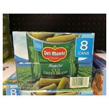 Del Monte cut green beans 8 cans