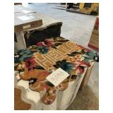 Floral Hello door mat