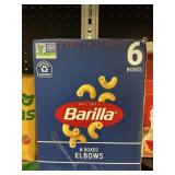Barilla 6 boxes elbows
