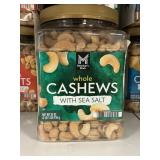 Whole cashews w/ sea salt 33 oz
