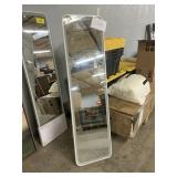 Lighted full length stand up mirror