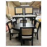 Round table & 6 chairs- table has some marks