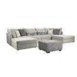 Jameson fabric gray sectional sofa 4 box set