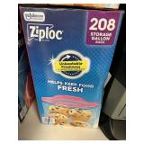 Ziploc storage gallon 208 bags