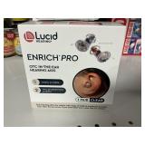 Lucid Enrich Pro hearing aids 1 pair clear