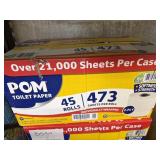 Pom toilet paper 45 rolls
