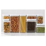 Fliplock storage containers set of 8