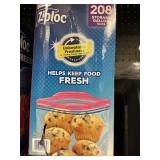 Ziploc storage gallon 208 bags