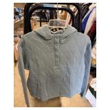 Lands End quilted pullover S
