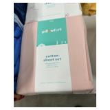 Pillowfort cotton sheet set twin