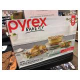 Pyrex 5pc glass food storage set