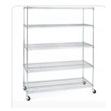 Seville 5-tier steel wire shelving