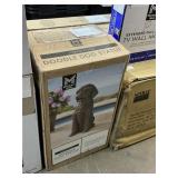 Copper finish doodle dog statue