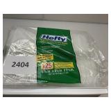 Hefty clear w/ lid containers 125 ct