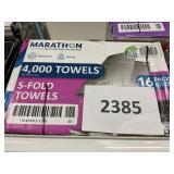 Marathon S-fold towels 4,000 ct