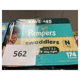Pampers Newborn  174 diapers