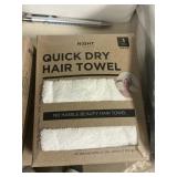 Night quick dry hair towel 2 ct