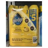 Pledge polish lemon 3 pack