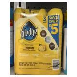 Pledge polish lemon 3 pack
