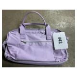 Purple weekender bag