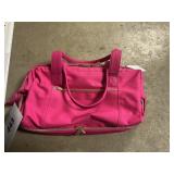 Pink weekender bag