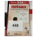 Huggies 132 diapers size 4